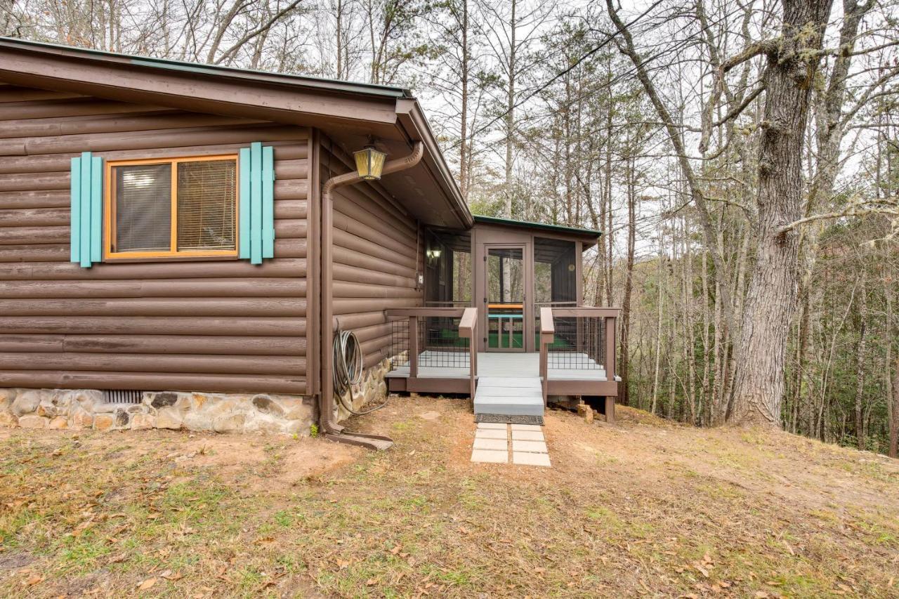 Peaceful Warne Cabin Fenced Yard And Screened Porch Brasstown Exteriér fotografie