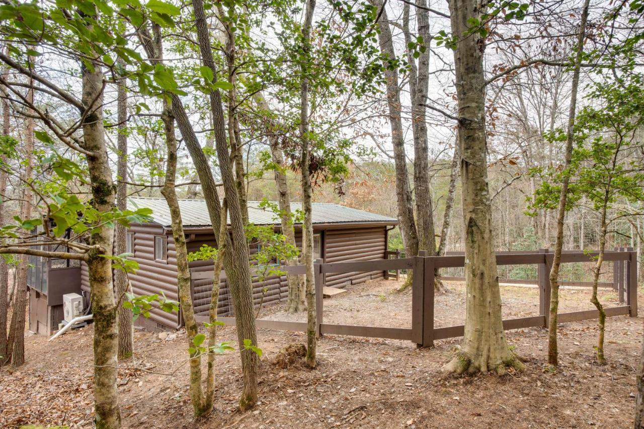 Peaceful Warne Cabin Fenced Yard And Screened Porch Brasstown Exteriér fotografie