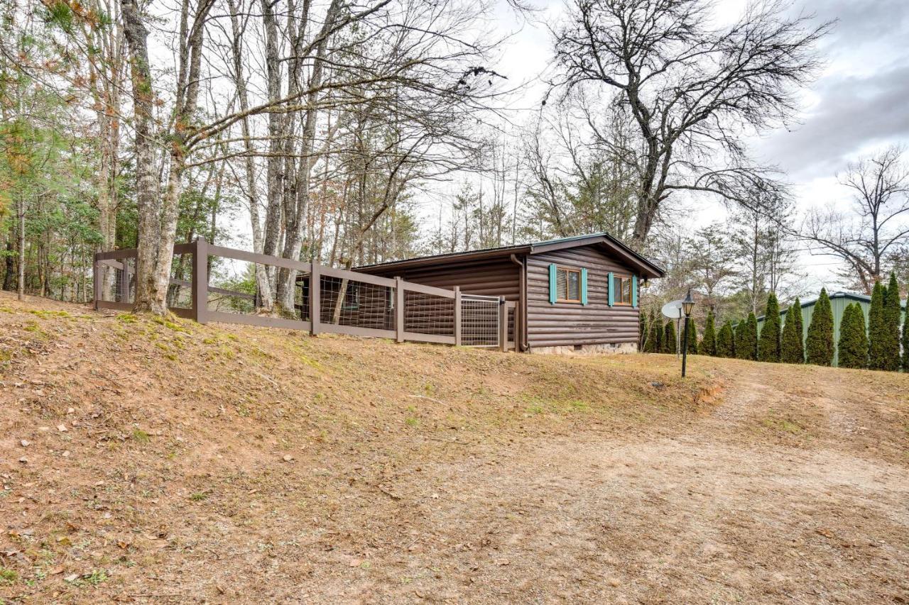 Peaceful Warne Cabin Fenced Yard And Screened Porch Brasstown Exteriér fotografie